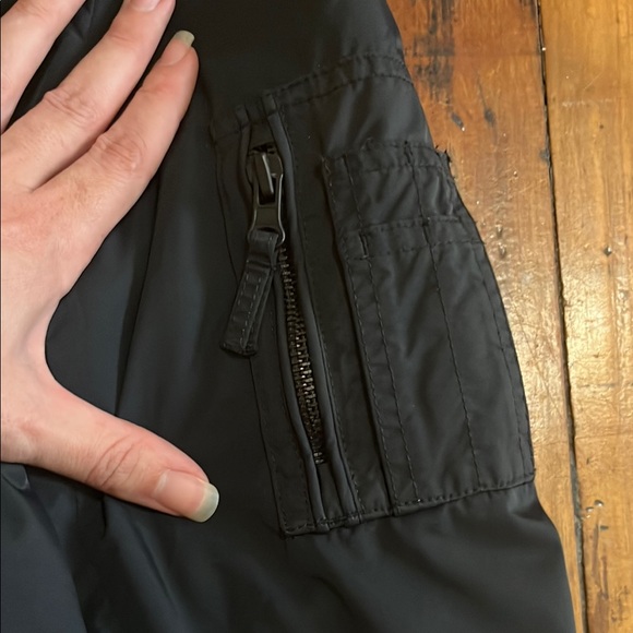 Vince Navy Blue Bomber Jacket - Picture 2 of 6